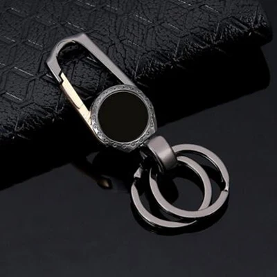 Gun Black 10 шт. Модный классический мужской подвесной брелок-карабин для ключей Шарм металлический брелок для машины Porte clef креативный ювелирный подарок J094 - Цвет: Gun Black