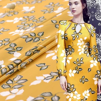 

19mm silk stretch satin fabric custom digital printing silk fabric drapes cheongsam dress silk stretch fabric wholesale cloth