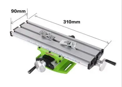 Milling Machine Bench Drill Vise X Y-Axis Adjustment Table Fixture Worktable.