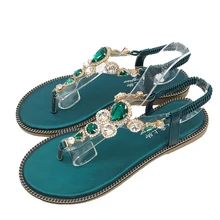 Gladiator Bohemian Sandals Women Crystal Summer Slipper Shoes Women Flat Sandals Women Shoes Flip Flops sandalias mujer 2019 New цена Gladiator Bohemian Sandals Women Crystal Summer Slipper Shoes Women Flat Sandals Women Shoes Flip Flops sandalias mujer 2019 New цены онлайн