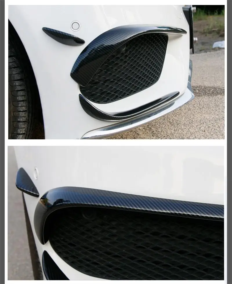 Автомобильный Стайлинг из углеродного волокна головная накладка на Противотуманные фары планки авто огни Чехлы наклейки для Mercedes Benz C Class W205 авто аксессуары