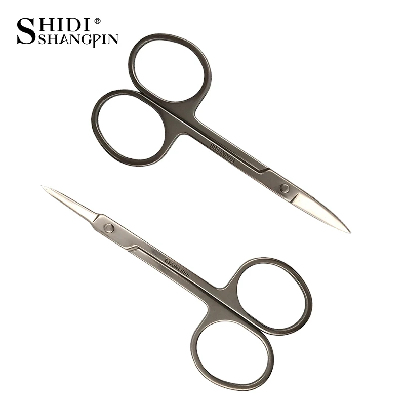 

1Pcs Eyebrow Trimmer Sharp Eyebrow Scissors Tip Beauty Makeup Scissors Manicure Face Hair Trimming Eyelashes Tools