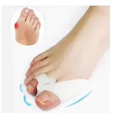 2 шт. силиконовый корректор ортопедический выпрямитель для пальцев ног сепаратор облегчение боли в ногах защита для ухода за ногами Инструменты