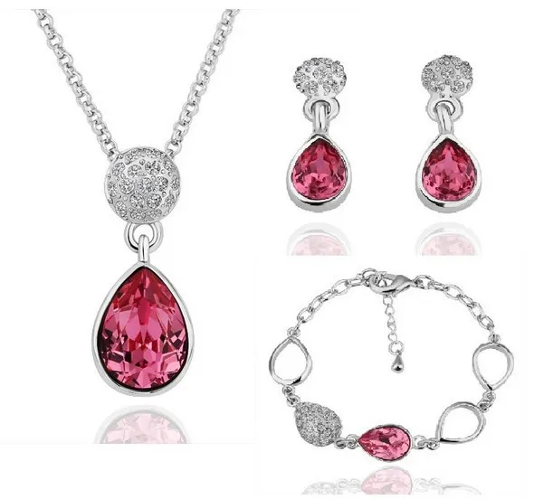 free shipping wholesale 18K gold jewelry set bridal party jewelry sets