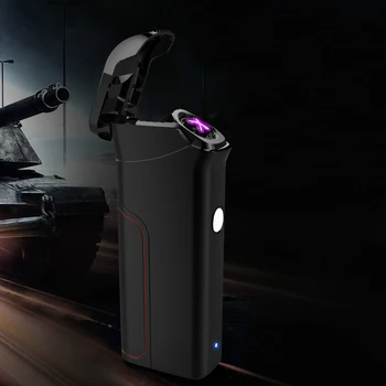 

2019Novelty Metal Flameless Electric Lighter Plasma USB Charging Pulsed Double Arc LighWindpro of Electronic Cigarette Lighters