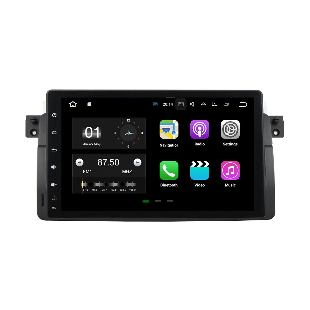 

9 inches Android 8.1.0 Quad 4 Core 2GB RAM 16GB ROM CAR Head Unit GPS Navi For BMW E46 M3(1998-2005) support DVR WIFI DAB OBD