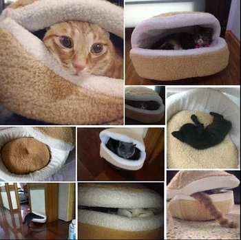 

[MPK Store] Oyster Shell Cat Bed, Burger Cat Bed