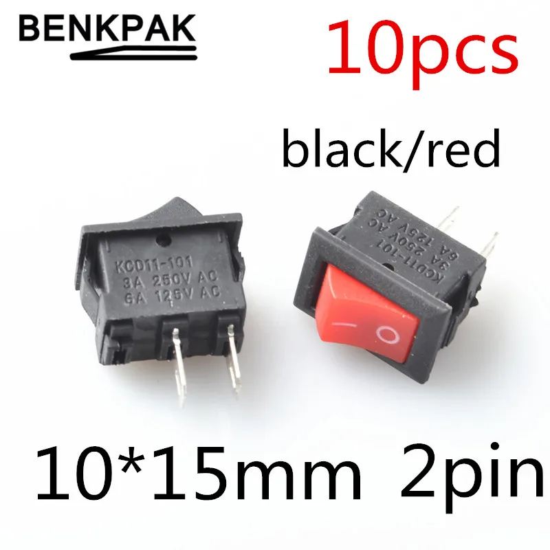 

10pcs mini rocker switch ON-OFF 2pins 15*10cm