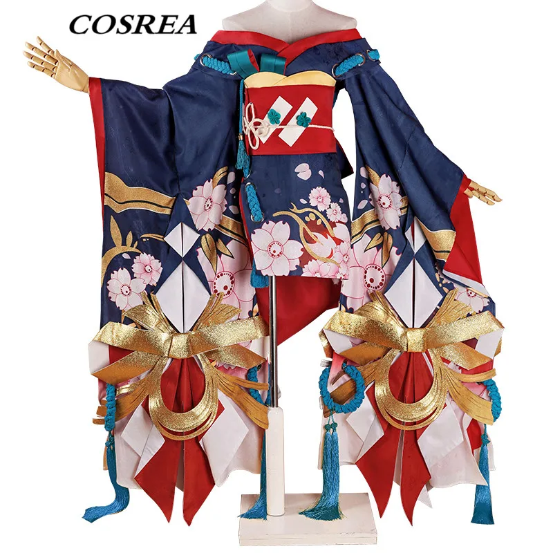 COSREA Горячая игра Onmyoji Косплей Костюм женский SSR кимоно платье костюмы Хэллоуин