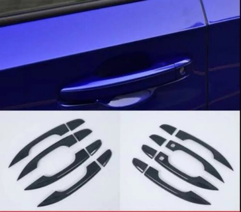 8 piezas para Honda Accord 2018 fibra de carbono ABS puerta Exterior cubierta moldura 2018 piezas exteriores nueva moda 8 piezas para Honda Accord 2018 fibra de carbono ABS puerta Exterior cubierta moldura 2018 piezas exteriores nueva moda
