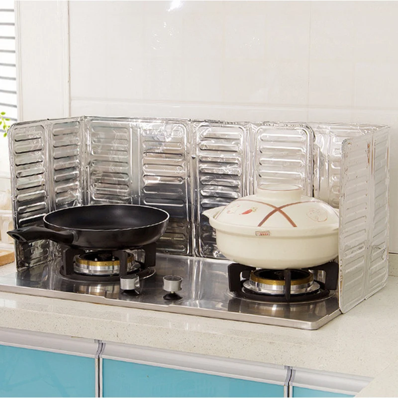 Кухонная газовая плита Тайвань перегородка тарелка; Алюминий фольга изоляции доска изоляции пособия по кулинарии Горячие смазка всплеск перегородка