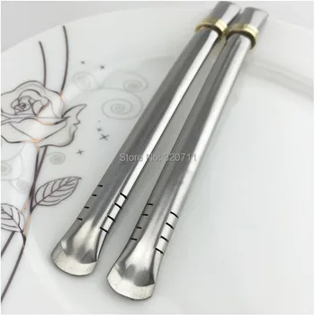 

100pcs 16cm Stainless Steel Drinking Straw Tea Filter Yerba Mate Tea Bombilla Home Bar Party Drinking Tool