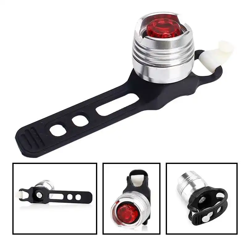 Sale WasaFire Aluminum LED Bicycle Light Front Rear Tail Helmet Red Flash Lights Safety Lamp Cycling Safety Caution Light Waterproof 14