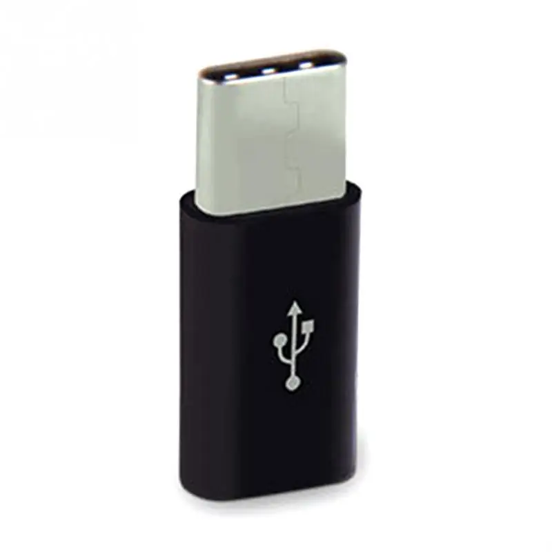 Черный ABS USB 3 1 Тип C папа к Micro Женский адаптер конвертер Разъем для мобильный
