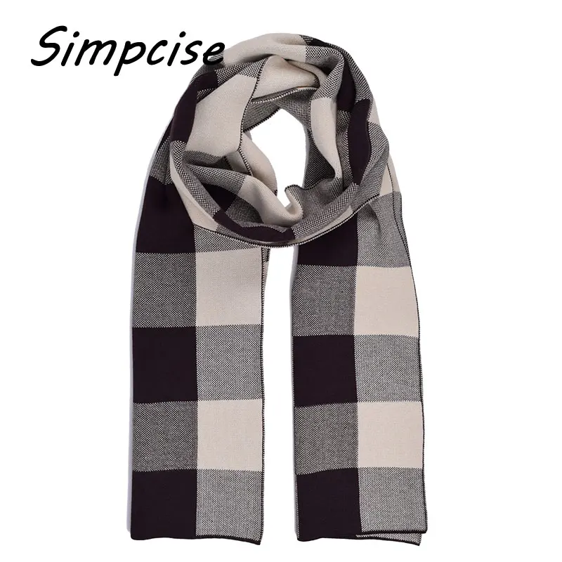 man scarf New Design Brand Scarf Elastic Winter Warm Luxury Scarves Echarpe Acrylic knitted Scarf Man A3A18935 mens cotton scarf