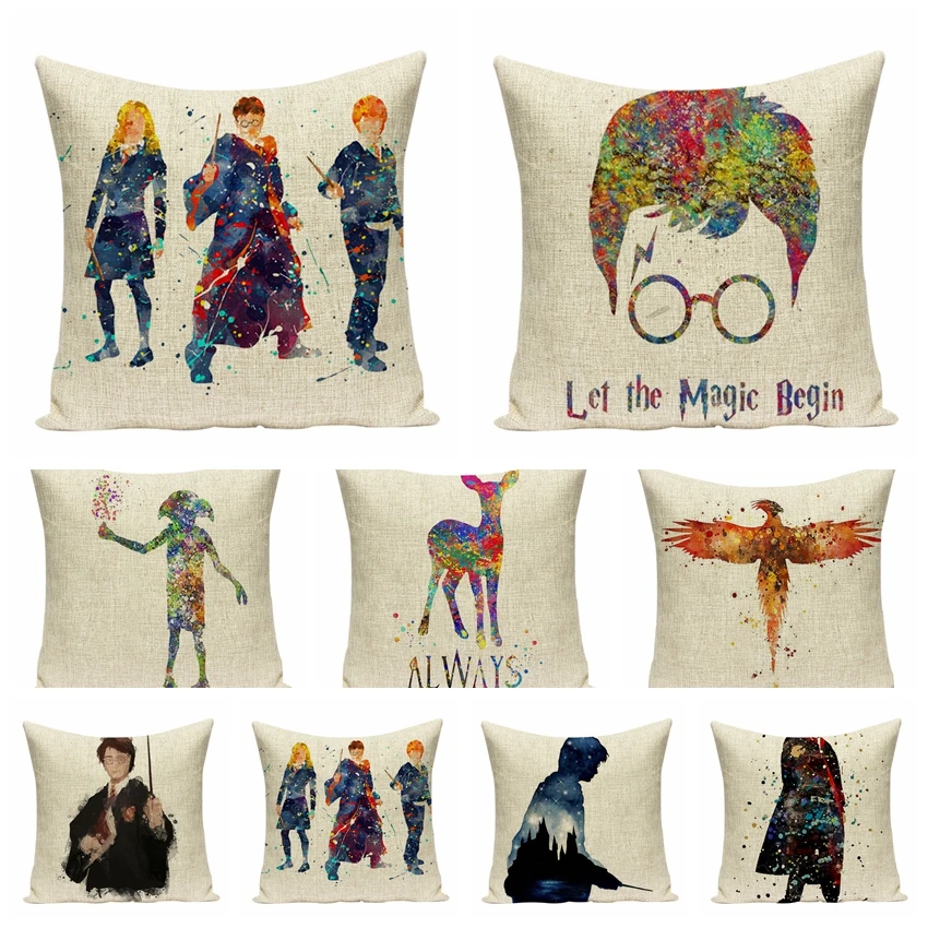 Dress illustration Pillowcases Sofa Cushion Cover Home Decor without Pillow core