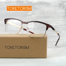 Toketorism, Ретро стиль, полуоправа, очки для бровей, полуоправы, оптические очки для унисекс 8418