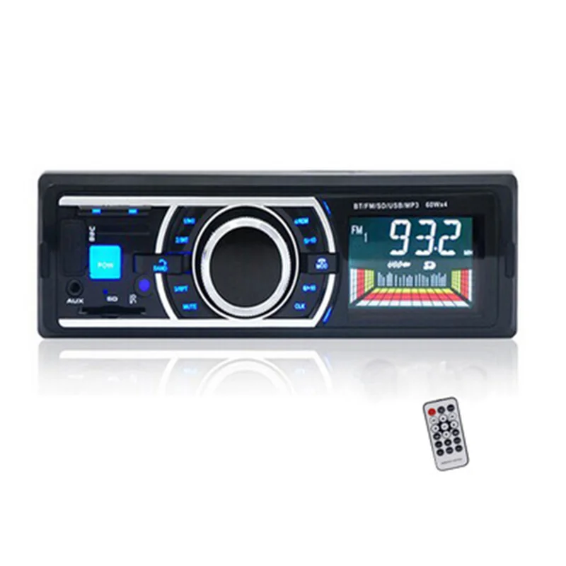 Один Дин 12 В Автозвук Радио в тире FM автомобиля Bluetooth MP3 аудио плеер телефона Handfree