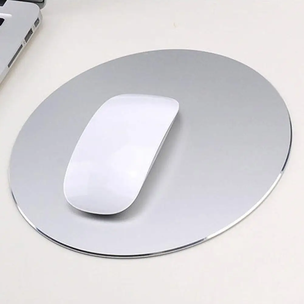 

Hot Fashion Round Shape Waterproof Aluminium Alloy Smooth Desk Game Mouse Pad Mat