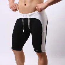 Летние мужские шорты для отдыха, мужские высотой до колена, Цветные Лоскутные джоггеры, короткие спортивные штаны, мужские Бермуды, мужские шорты, masculina Jan22