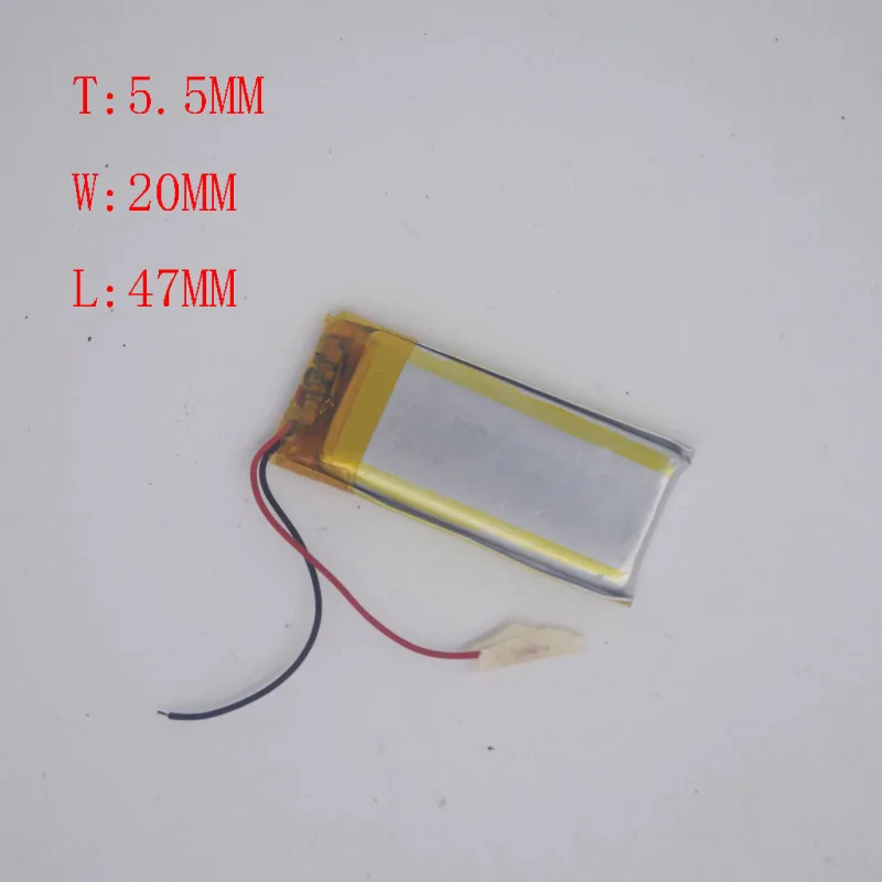 3.7V Lithium Battery 552047/552050 Bluetooth Headset Driving Recorder 600 mAh | Электроника