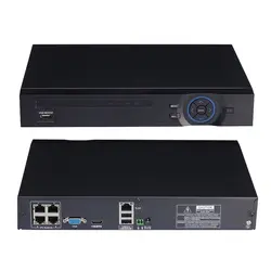 CCTV NVR 4ch PoE NVR Full HD 1080 P 4ch IEEE802.3af 48 В Выход для PoE Камера Рекордеры для видеонаблюдения движение Dection ONVIF