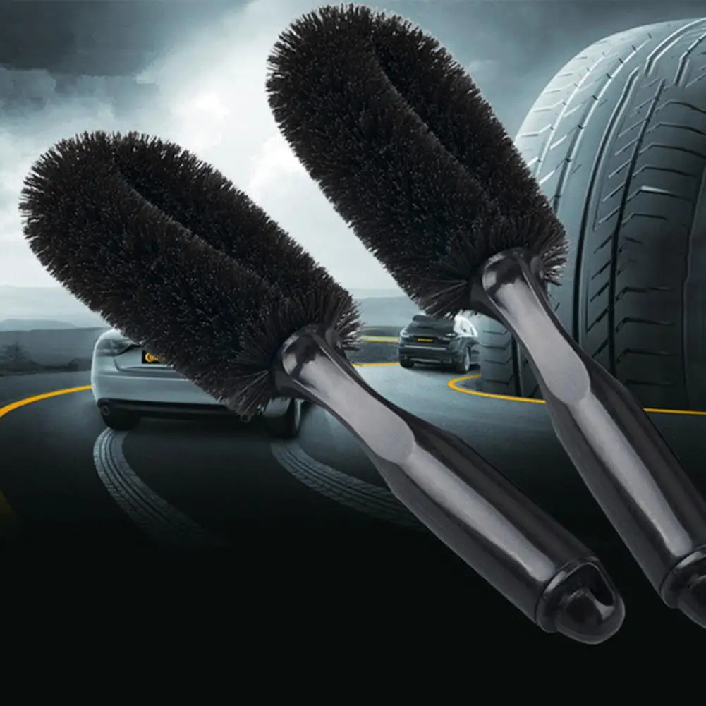 

Vehicle Wheel Washing PP Wire Brush Car Truck Motorcycle Tire Rim Cleaning Tool Car Tire Cleaning Brush