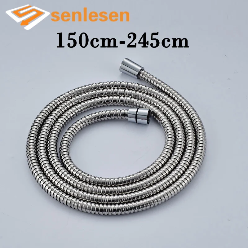 

Replacement Anti-twist Shower Hose 1.5m /2.45m Flexible Stainless Steel Chrome Water Hose