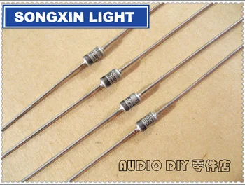 

100pcs M standard 15V/1W 1N4744A silver white gold sealed voltage regulator diode free shipping