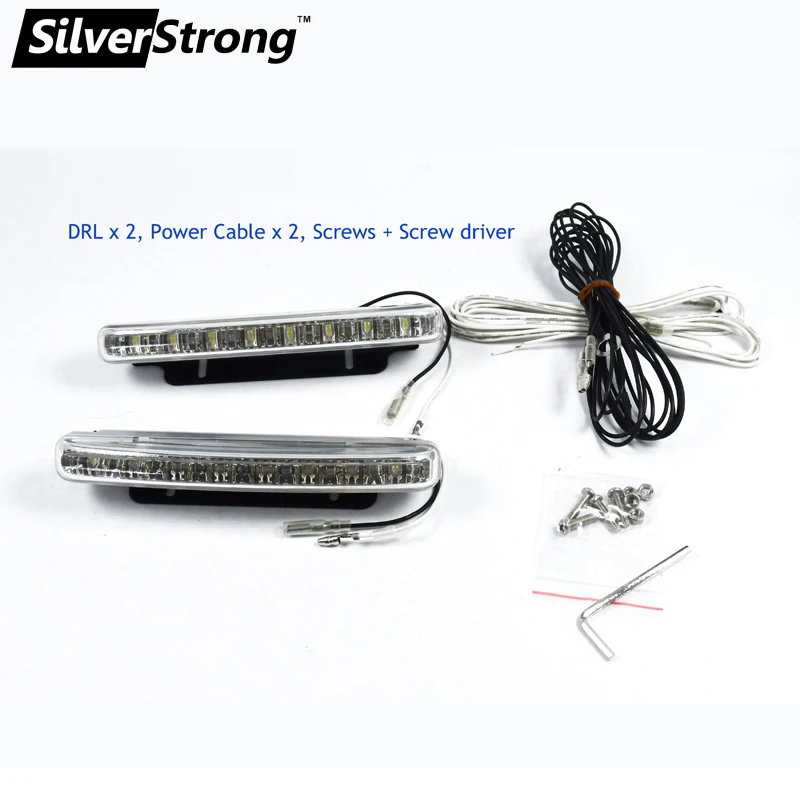 

SilverStrong stock Universal DRL Car Daytime Running Light for sale car led light universal LED light for car bumper
