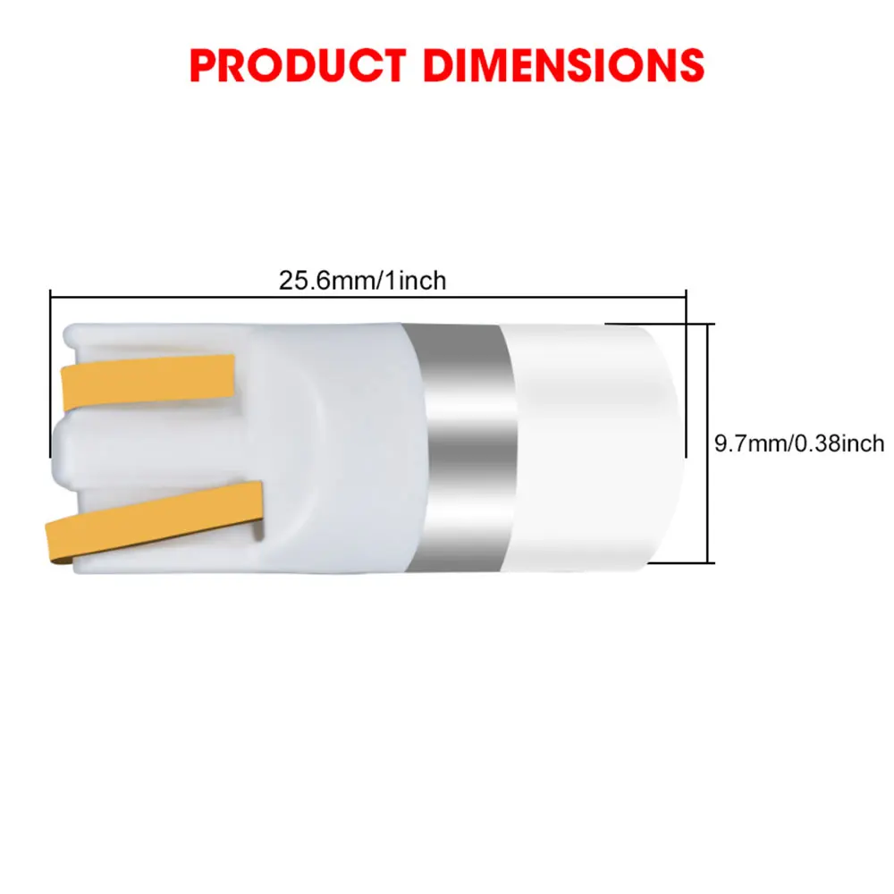 Пара T10 светодиодный габаритные лампы W5W светодиодный светильник 3030 интерьер светильник 12V Янтарная желтого цвета Ice Blue сигнальная лампа поворота светильник для чтения автомобильный светильник
