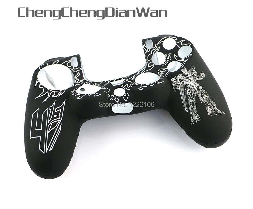 Chengchengdianwan Per Transformers Custodia In Silicone Protettiva Copertura Della Cassa Della Pelle Del Silicone Per Ps4 Controller Shell
