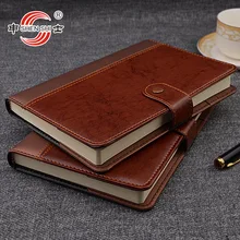 A5/B5 кожаный блокнот с пряжкой, деловая офисная канцелярская книга на заказ, 1 шт