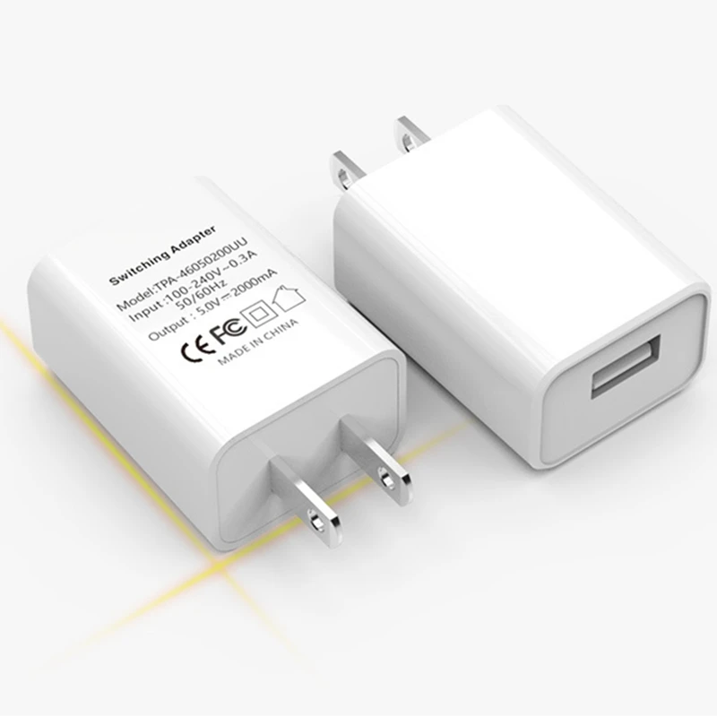 

5V 2.1A USB Charger EU US CN Adapter for Samsung iPhone Xiaomi Huawei Mobile Phone Fast Power Wall Charger USB Portable Plug