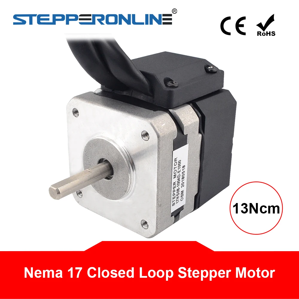 Шаговый двигатель с замкнутым контуром Nema 17 13Ncm/18 4 oz. В 1A кодировщик 1000cvn 2 фазный