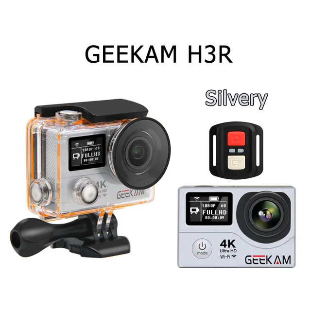 GEEKAM H3/H3R Action Camera 4K Wifi Ultra HD 170D Go 30M Waterproof