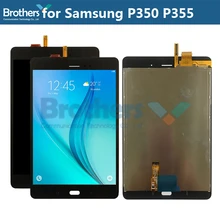 Para samsung galaxy tab um 8.0 p350 p355 display lcd com tela de toque digitador da tela lcd tablet p355 painel lcd assembléia testado