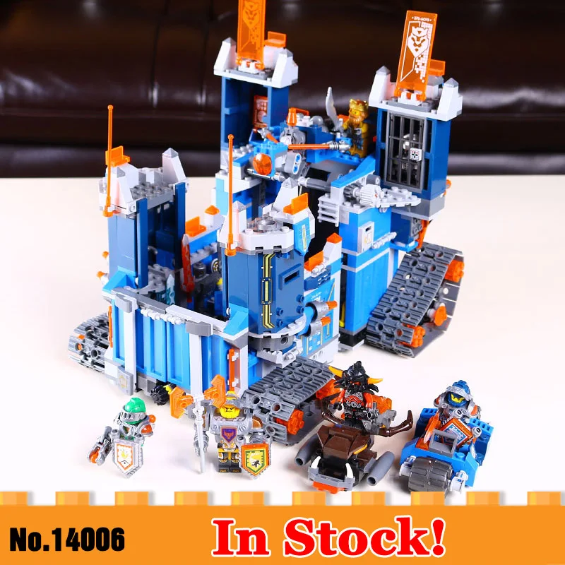 

14006 Future Elements Knights Mechanical Mobile Fortress Building Block Toys Compatible with Legoinglys 70317 Toy Children Gifts
