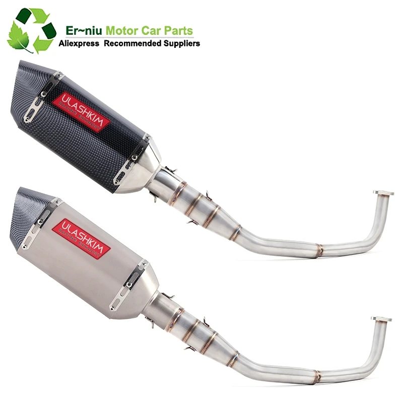 

SH150 SH 125 150I Motorcycle Exhaust Mascape Full System Slip-On Middle Link Pipe Muffler For Honda SH125 SH150i SH125i