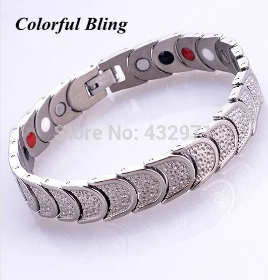Free Shipping Stainless Steel Magnetic Bracelets Health Benefits Stainless Steel Magnetic Bracelets Health Benefits Care Bracelet Man Woman Wedding Jewelry In Hologram From Accessories On