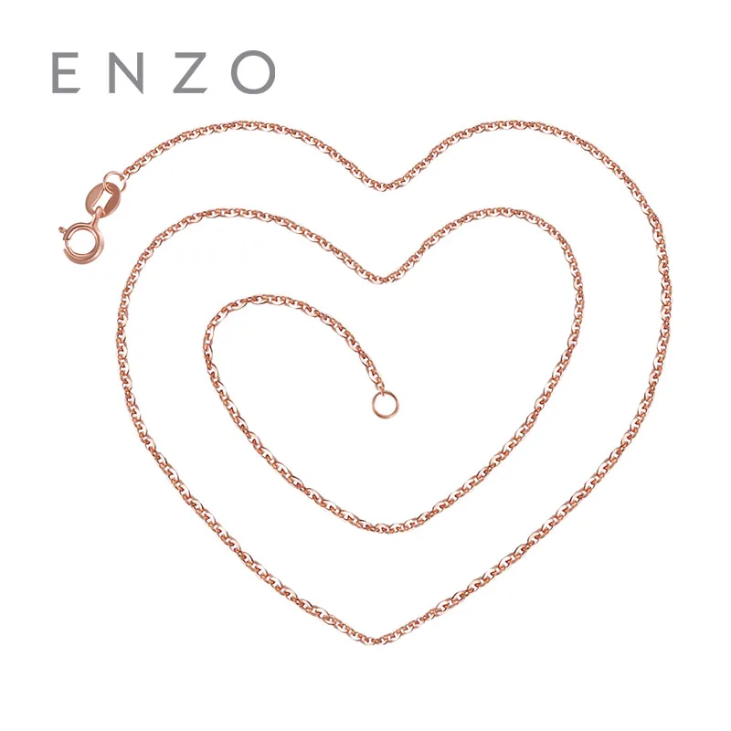 ENZO Geniune 14 К Золотое ювелирное ожерелье универсальные простые ожерелья с желтой