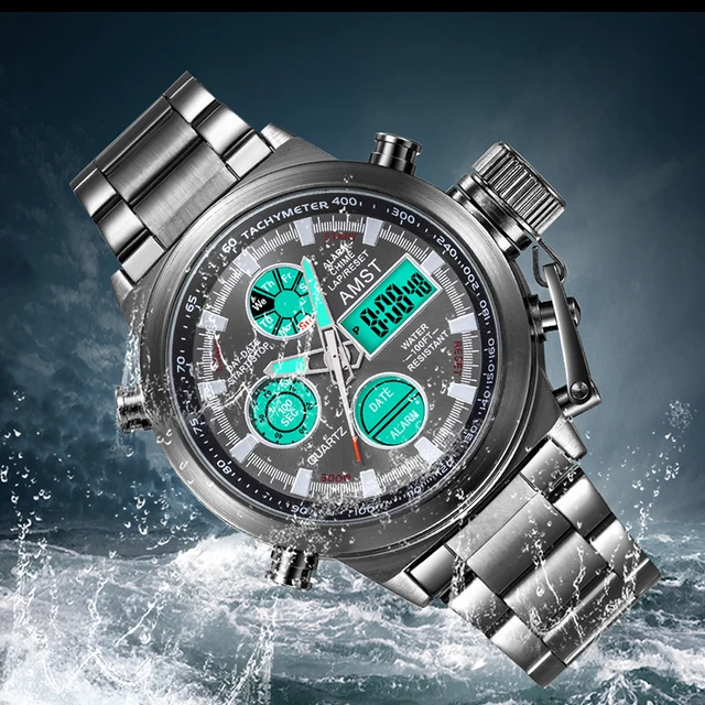 Nowe słynne luksusowe marki mężczyźni wodoodporny Full Steel zegarki męskie kwarcowe analogowe LED zegar męski Sport Wrist Watch Relogio męski tanie i dobre opinie Quartz Wristwatches Alarm Back Light Water Resistant Shock Resistant Stop Watch Complete Calendar Luminous Chronograph Auto Date LED display Nowe słynne luksusowe marki mężczyźni wodoodporny Full Steel zegarki męskie kwarcowe analogowe LED zegar męski Sport Wrist Watch Relogio męski tanie i dobre opinie Quartz Wristwatches Alarm Back Light Water Resistant Shock Resistant Stop Watch Complete Calendar Luminous Chronograph Auto Date LED display