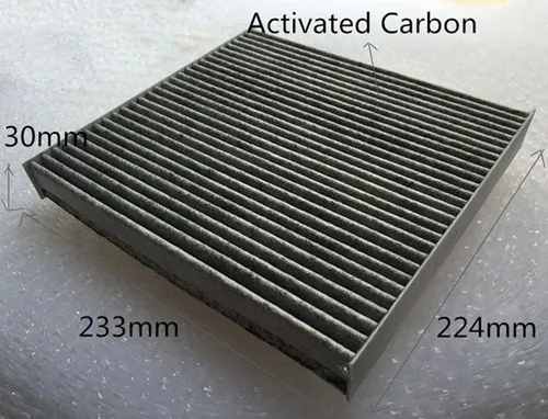 CUK2358 Заводская розетка WIX24815 черный Угольный воздушный фильтр для салона ACURA 224*233*30 мм 08R79-SEA-000A