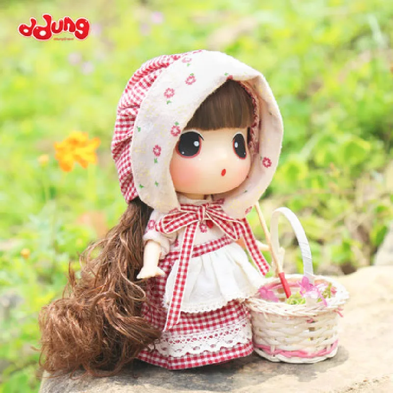 Ddung Broken Flower Skirt Pastoral Wind Doll Diy Dressing Gift Box Collection Girl Gift