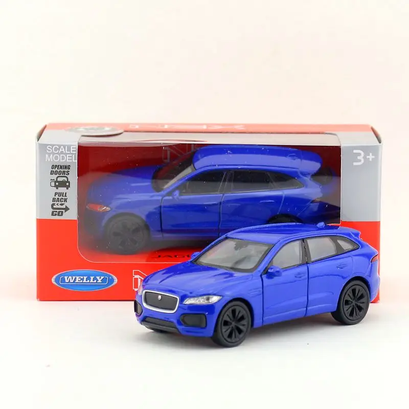 WELLY 1/36 масштаб UK Jaguar F-Pace SUV литая модель металлическая модель автомобиля игрушка для подарка/детей/коллекции