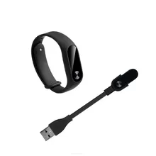 High Quality Portable Smart Bracelet USB Charger Cable Black wearable devices 13cm 5V For xiaomi mi band 2 /mi band 2