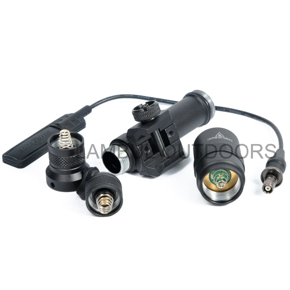 Arma de Luz Lúmen Tático Scout Luz Lanterna Airsoft Caça Keymod Ferroviário Montar Pistola M600 Arma 400 sf M600b 6 Cheap Luzes de armas