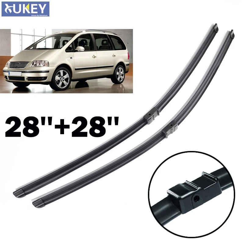 Xukey Front Wiper Blades For VW Sharan 28" 28" Fit Side Pin Arms 2001