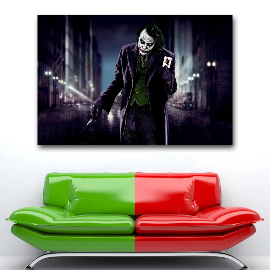 Canvas Wall Art Joker The Dark Knight Wallpaper Movie Posters Prints