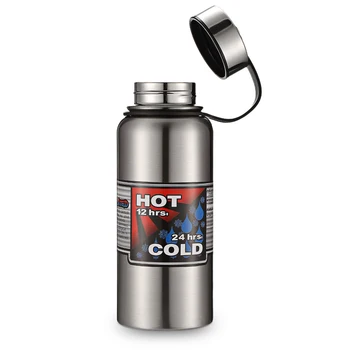 

Large Capacity Stainless Seel Thermos Flask Outdoor Portable Sports Vacuum Water Bottle With Handle